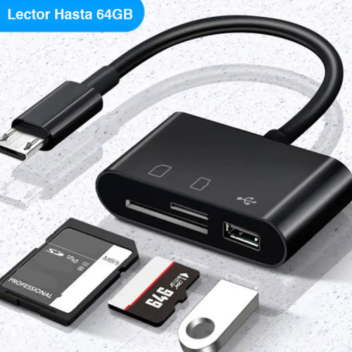 Lector USB C tarjetas SD Micro SD y Pendrive Lector USB C tarjetas SD Micro SD y Pendrive