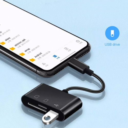 Lector USB C tarjetas SD Micro SD y Pendrive Lector USB C tarjetas SD Micro SD y Pendrive