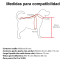 Silla Ruedas perro grande ajustable 25 a 35 KG 