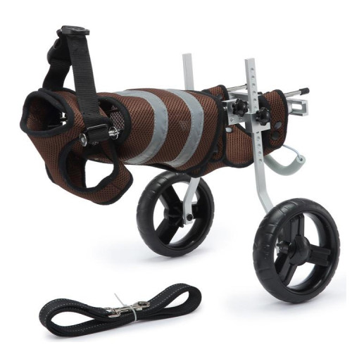 Silla Ruedas perro XS y S ajustable 4 a 9 KG 