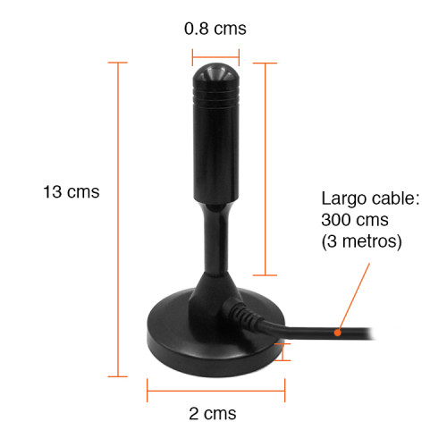 Antena Televisión Digital HDTV UHF 15 dbi interior