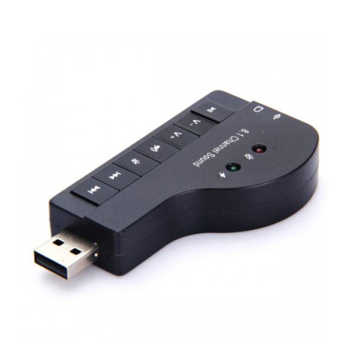 Tarjeta de sonido Audio USB Micrófono Audífonos 8.1ch Tarjeta de sonido Audio USB Micrófono Audífonos 8.1ch