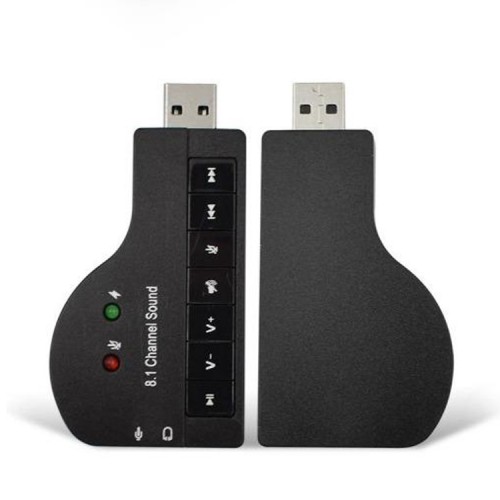 Tarjeta de sonido Audio USB Micrófono Audífonos 8.1ch Tarjeta de sonido Audio USB Micrófono Audífonos 8.1ch