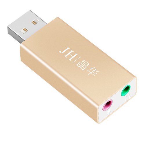 Tarjeta De Sonido USB a 3.5 mm micrófono audífono JH Tarjeta De Sonido USB a 3.5 mm micrófono audífono JH