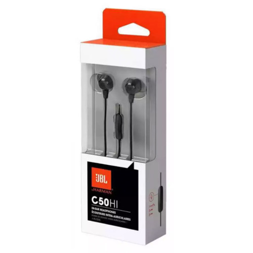 Audífonos manos libres JBL C50HI in-ear Negros
