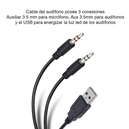 Audífonos con micrófono auxiliar videollamadas 