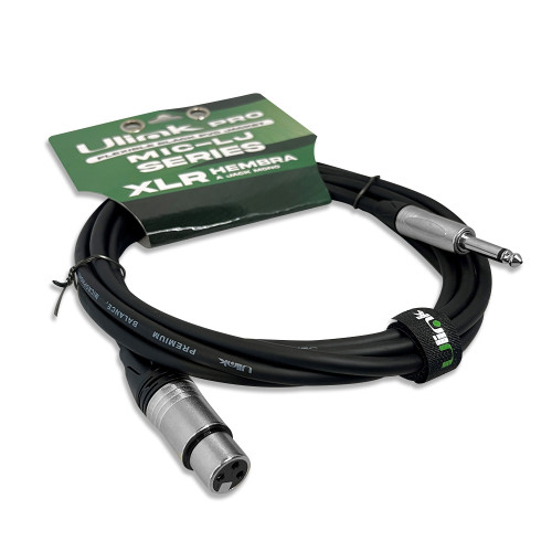 Cable de audio XLR a plug 6.3 mono 3 metros