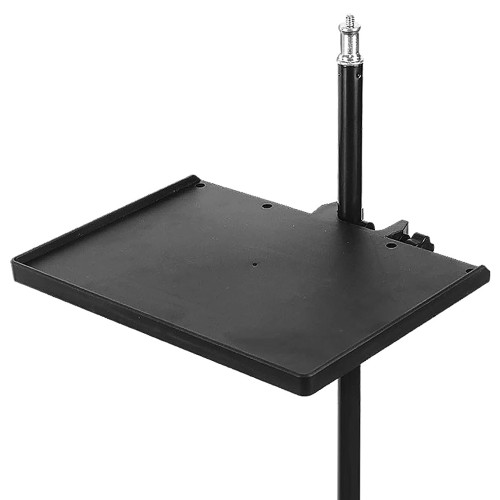 Bandeja para tripode atril pedestal multiuso con prensa