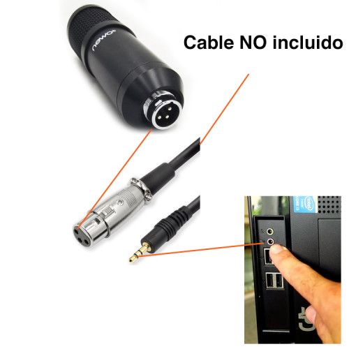 Micrófono Condensador Newo sin cable XLR 800SC