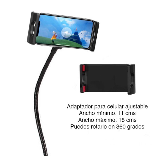 Brazo micrófono Hyperx Quadcast con antipop y aro led