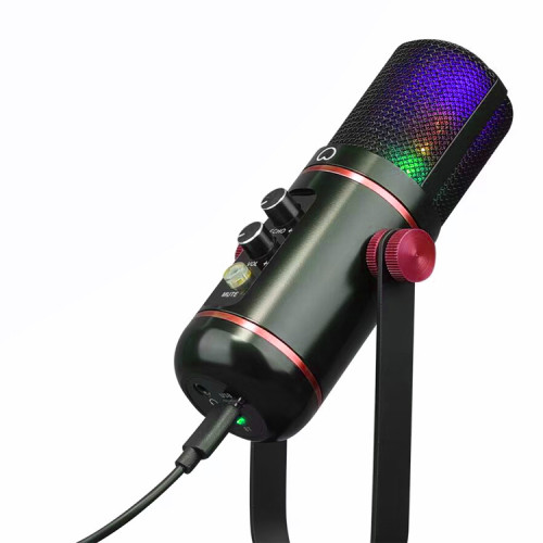 Micrófono condensador USB RGB Podcast y Lives Micrófono condensador USB RGB Podcast y Lives