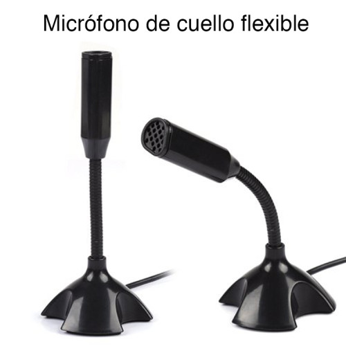 Micrófono USB para PC Notebook Escritorio flexible