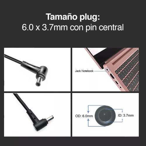 Cargador para Notebook Asus Gamer 20v 7.5a 150W FX505 Cargador para Notebook Asus Gamer 20v 7.5a 150W FX505
