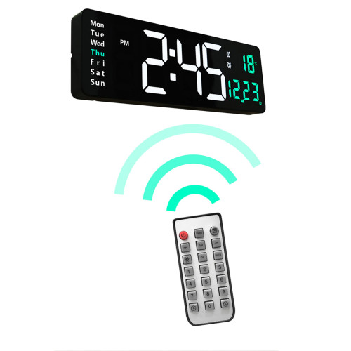 Reloj pared con temporizador fecha temperatura Reloj pared con temporizador fecha temperatura