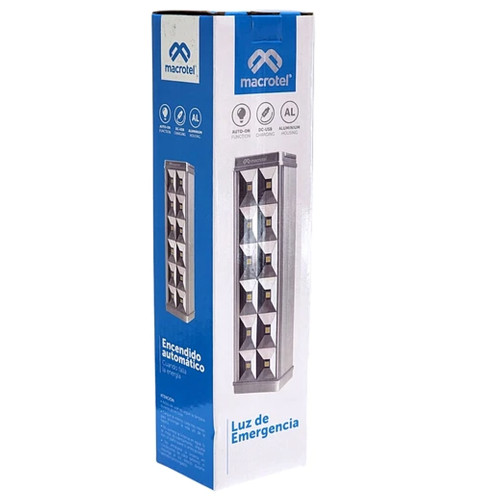 Luz emergencia Lámpara Led recargable 12 Leds