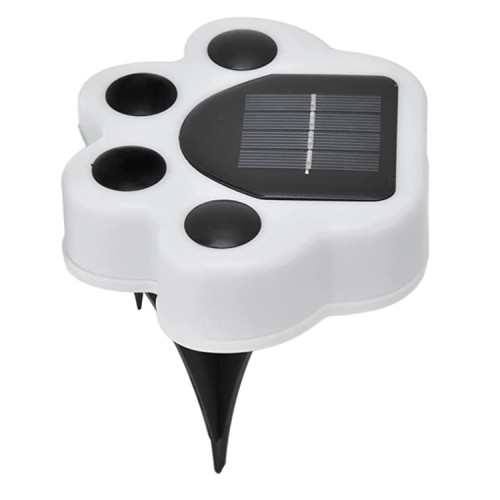Luz solar jardín estaca diseño huella cálida Luz solar jardín estaca diseño huella cálida
