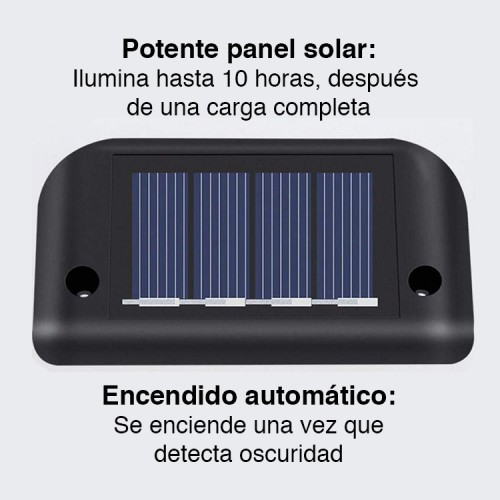 Foco Solar escalera y balcón led Pack x 4 Foco Solar escalera y balcón led Pack x 4