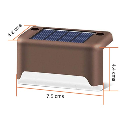 Foco Solar escalera y balcón led Pack x 4 Foco Solar escalera y balcón led Pack x 4