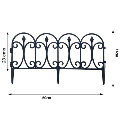 Mini Reja jardín plástica decorativa 60 x 33 cms Mini Reja jardín plástica decorativa 60 x 33 cms