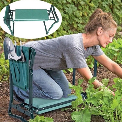 Silla jardinería rodillera y organizador herramientas Silla jardinería rodillera y organizador herramientas