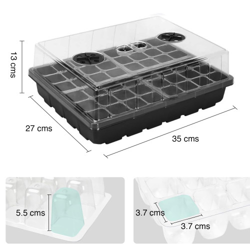 Bandeja Almaciguera germinador semillas MIB-KN100 Bandeja Almaciguera germinador semillas MIB-KN100
