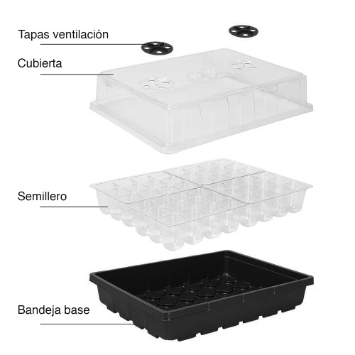 Bandeja Almaciguera germinador semillas MIB-KN100 Bandeja Almaciguera germinador semillas MIB-KN100
