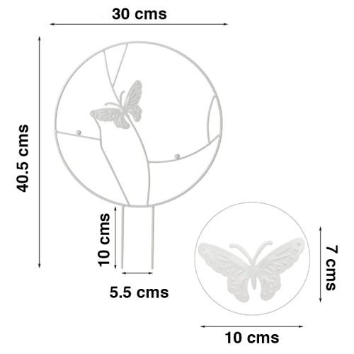 Soporte plantas trepadoras Mariposa Blanca Soporte plantas trepadoras Mariposa Blanca