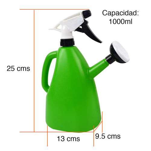 Regadera con pulverizador de agua plantas 1000 ml Regadera con pulverizador de agua plantas 1000 ml