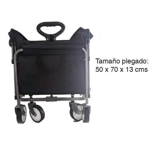 Carro de arrastre plegable ruedas hasta 40 KG Carro de arrastre plegable ruedas hasta 40 KG