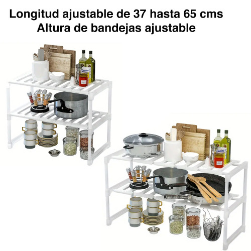 Organizador mueble cocina lavaplatos ajustable 