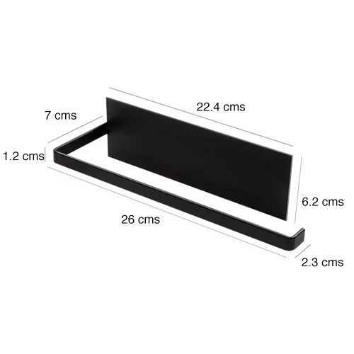 Porta Toalla Nova alusa magnético refrigerador negro Porta Toalla Nova alusa magnético refrigerador negro