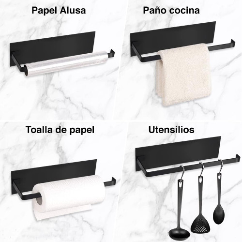 Porta Toalla Nova alusa magnético refrigerador negro Porta Toalla Nova alusa magnético refrigerador negro