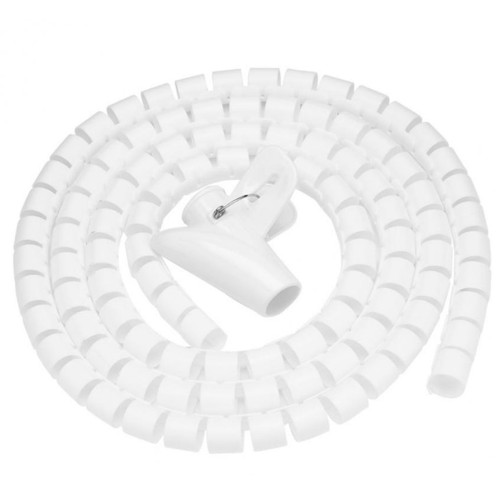 Protector organizador de cables 2 mts blanco Protector organizador de cables 2 mts blanco