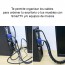 Protector organizador de cables 2 mts blanco