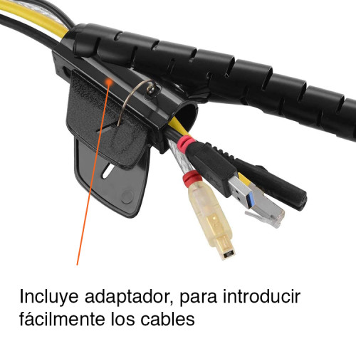 Protector organizador de cables 2 mts blanco Protector organizador de cables 2 mts blanco