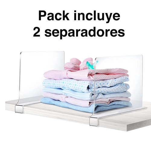 Separador Acrílico repisas libros muebles closet Separador Acrílico repisas libros muebles closet