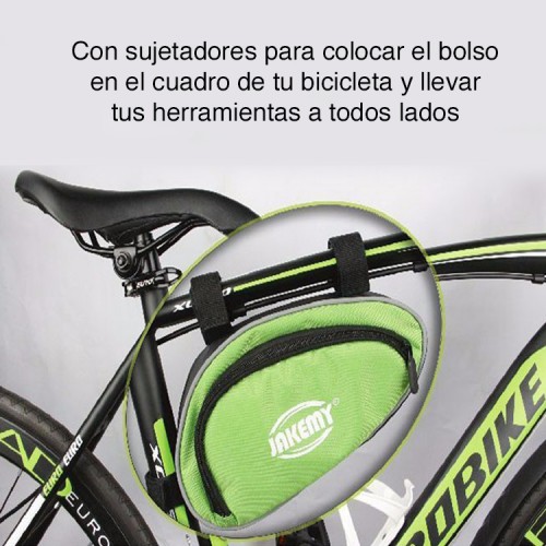 Kit herramientas reparación Bicicleta con bolso Jakemy Kit herramientas reparación Bicicleta con bolso Jakemy