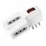 Adaptador Enchufe triple 3 tomas con switch 1500W
