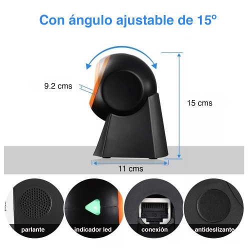 Lector código barras omnidireccional de mesa 1D 2D Lector código barras omnidireccional de mesa 1D 2D