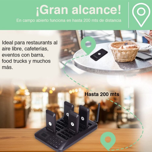 Pager Llamador inalámbrico pedidos restaurants Newo Pager Llamador inalámbrico pedidos restaurants Newo