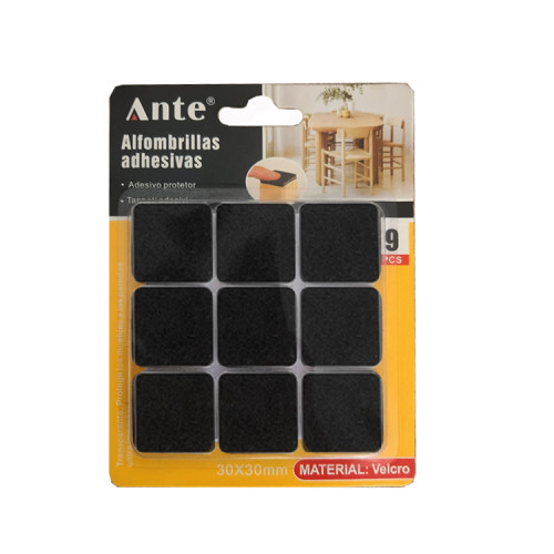 Fieltro adhesivo protector patas muebles cuadrado x 9 Fieltro adhesivo protector patas muebles cuadrado x 9