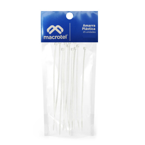 Amarra Cables plásticas 200mm x 25u Transparente Amarra Cables plásticas 200mm x 25u Transparente