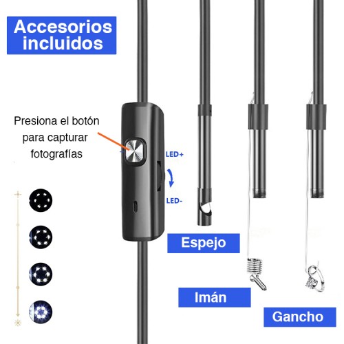 Cámara endoscópica celular micro usb 2 metros Cámara endoscópica celular micro usb 2 metros