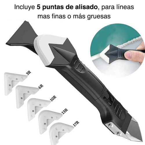 Calafateo silicona removedor y alisador Calafateo silicona removedor y alisador