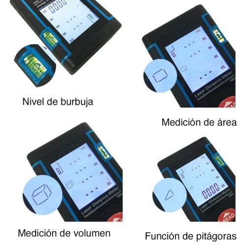 Medidor Distancia Láser 100 metros Distanciómetro Medidor Distancia Láser 100 metros Distanciómetro