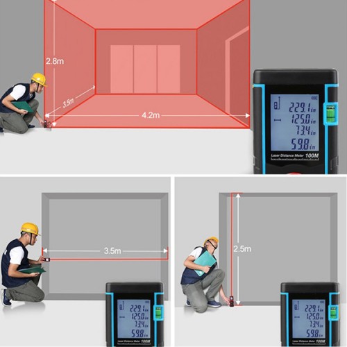 Medidor Distancia Láser 100 metros Distanciómetro Medidor Distancia Láser 100 metros Distanciómetro