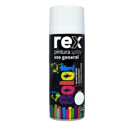 Spray Blanco brillante pintura secado rápido Rex 400 ml Spray Blanco brillante pintura secado rápido Rex 400 ml