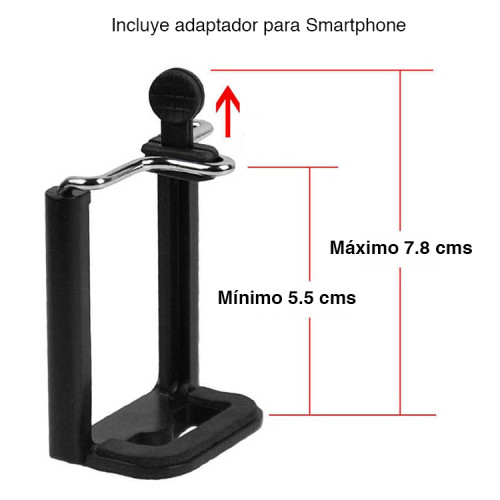 Trípode y estabilizador manual celular y GoPro