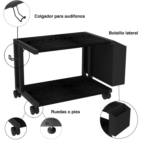 Mueble para impresora mesa con ruedas 