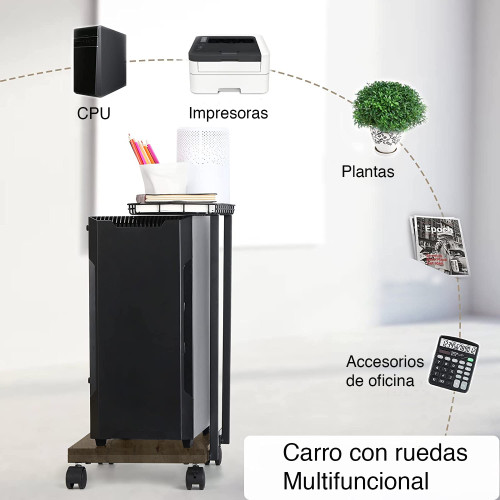 Carro Soporte CPU con ruedas y bandeja superior Carro Soporte CPU con ruedas y bandeja superior